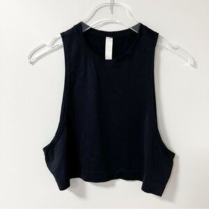 Avocado | Black Crop Tank Top S